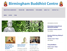 Tablet Screenshot of birminghambuddhistcentre.org.uk